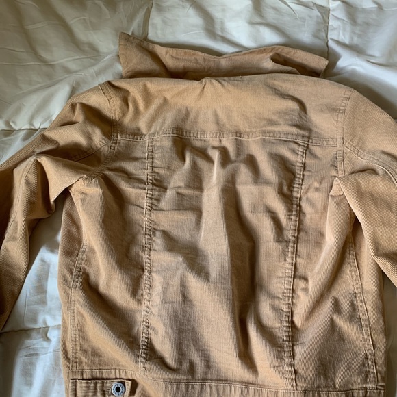 theory vintage tan jean jacket - Picture 2 of 3